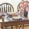 Buffalo Plaid Vases Flowers 4th of July Placemats Set of 4, 12x18 Inch